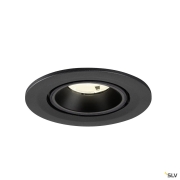 NUMINOS® GIMBLE S, Deckeneinbauleuchte, 4000 K, 20°, IP20, rund, schwarz