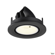NUMINOS® GIMBLE S, Deckeneinbauleuchte, 4000 K, 20°, IP20, rund, schwarz / weiß