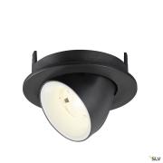 NUMINOS® GIMBLE S, Deckeneinbauleuchte, 4000 K, 20°, IP20, rund, schwarz / weiß