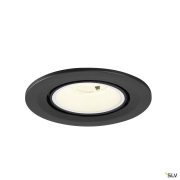 NUMINOS® GIMBLE S, Deckeneinbauleuchte, 4000 K, 20°, IP20, rund, schwarz / weiß