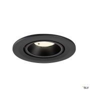 NUMINOS® GIMBLE S, Deckeneinbauleuchte, 4000 K, 40°, IP20, rund, schwarz