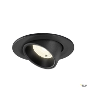 NUMINOS® GIMBLE S, Deckeneinbauleuchte, 4000 K, 40°, IP20, rund, schwarz