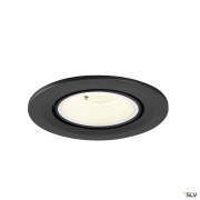 NUMINOS® GIMBLE S, Deckeneinbauleuchte, 4000 K, 40°, IP20, rund, schwarz / weiß