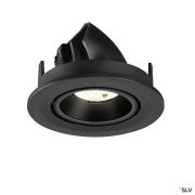NUMINOS® GIMBLE S, Deckeneinbauleuchte, 4000 K, 55°, IP20, rund, schwarz