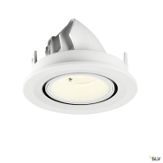 NUMINOS® GIMBLE S, Deckeneinbauleuchte, 4000 K, 40°, IP20, rund, weiß