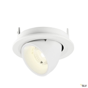 NUMINOS® GIMBLE S, Deckeneinbauleuchte, 4000 K, 40°, IP20, rund, weiß