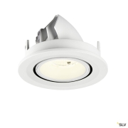 NUMINOS® GIMBLE S, Deckeneinbauleuchte, 4000 K, 55°, IP20, rund, weiß