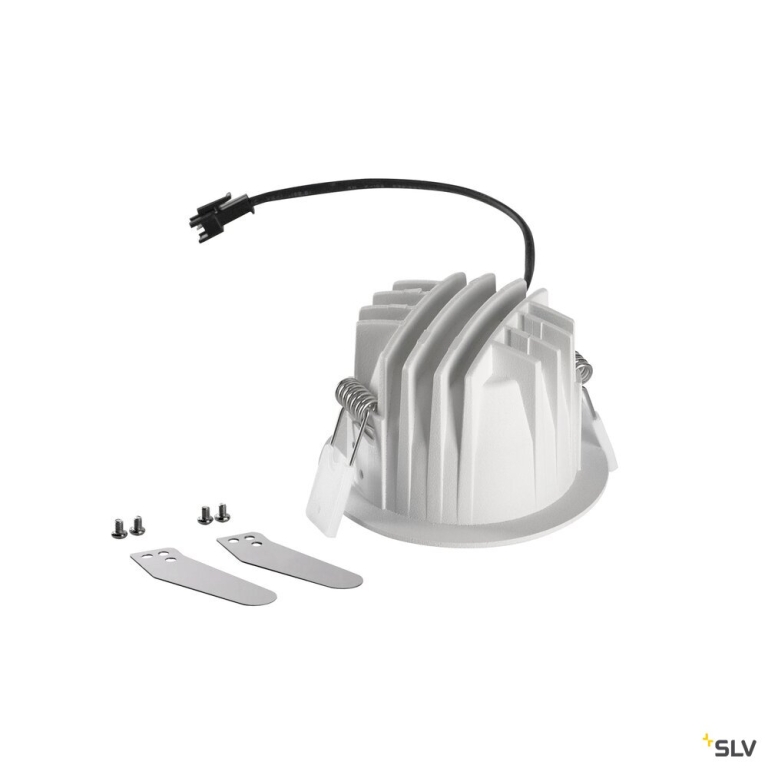 SLV NUMINOS® S, Deckeneinbauleuchte, 2700 K, 20°, IP20, rund, weiß