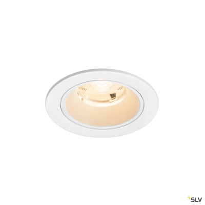 SLV NUMINOS® S, Deckeneinbauleuchte, 2700 K, 20°, IP20, rund, weiß