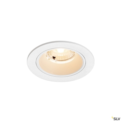 SLV NUMINOS® S, Deckeneinbauleuchte, 2700 K, 40°, IP20, rund, weiß