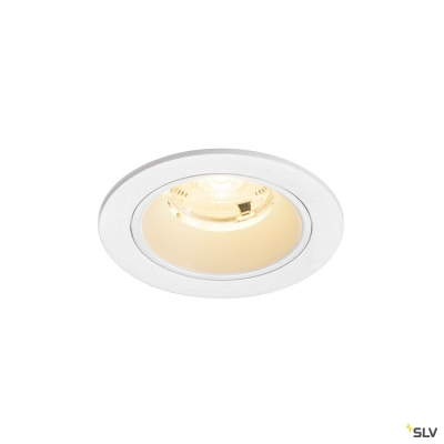 SLV NUMINOS® S, Deckeneinbauleuchte, 3000 K, 20°, IP20, rund, weiß