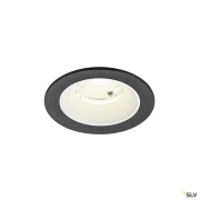 NUMINOS® S, Deckeneinbauleuchte, 4000 K, 55°, IP20, rund, schwarz / weiß