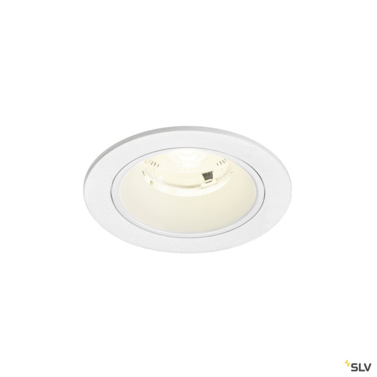 SLV NUMINOS® S, Deckeneinbauleuchte, 4000 K, 20°, IP20, rund, weiß