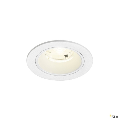 SLV NUMINOS® S, Deckeneinbauleuchte, 4000 K, 20°, IP20, rund, weiß