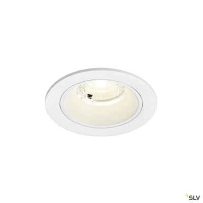 SLV NUMINOS® S, Deckeneinbauleuchte, 4000 K, 40°, IP20, rund, weiß