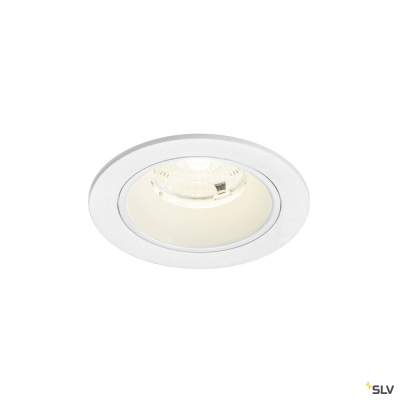 SLV NUMINOS® S, Deckeneinbauleuchte, 4000 K, 55°, IP20, rund, weiß