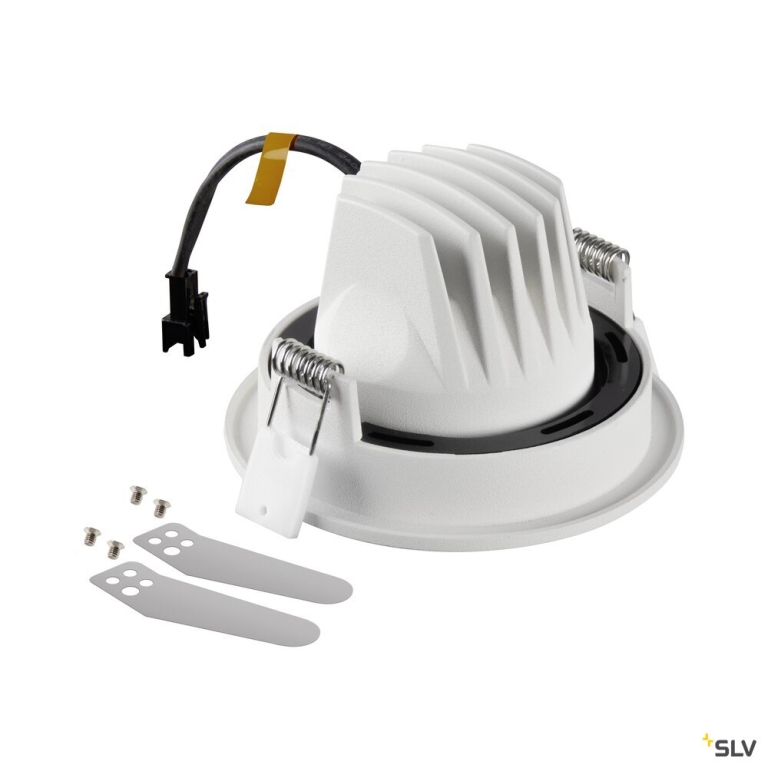 SLV NUMINOS® MOVE S, Deckeneinbauleuchte, 3000 K, 40°, IP20, rund, weiß