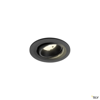 SLV NUMINOS® MOVE S, Deckeneinbauleuchte, 4000 K, 20°, IP20, rund, schwarz