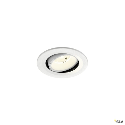 SLV NUMINOS® MOVE S, Deckeneinbauleuchte, 4000 K, 20°, IP20, rund, weiß