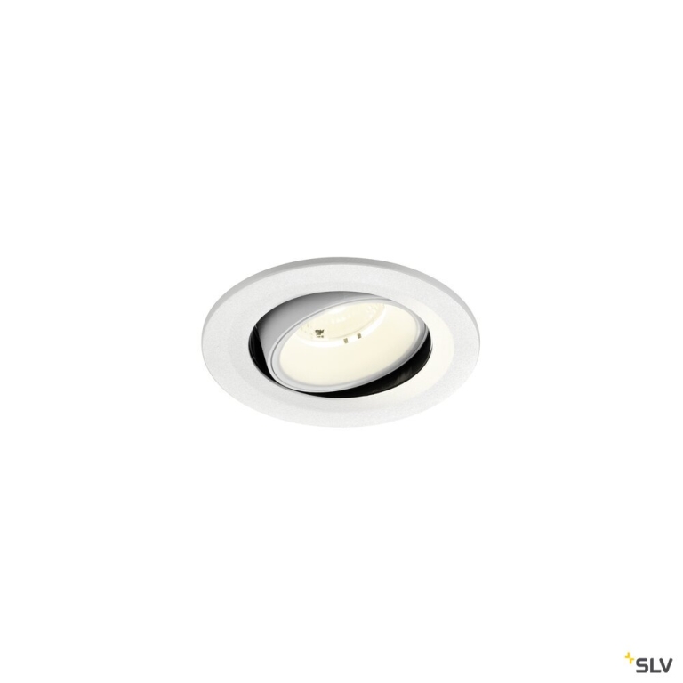 SLV NUMINOS® MOVE S, Deckeneinbauleuchte, 4000 K, 40°, IP20, rund, weiß