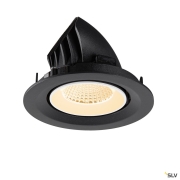 NUMINOS® GIMBLE M, Deckeneinbauleuchte,, 2700 K, 40°, schwarz / weiß