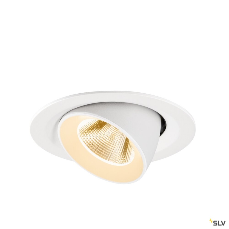 SLV NUMINOS® GIMBLE M, Deckeneinbauleuchte,, 2700 K, 20°, weiß
