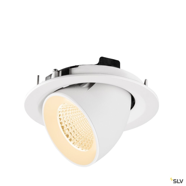 SLV NUMINOS® GIMBLE M, Deckeneinbauleuchte,, 2700 K, 40°, weiß