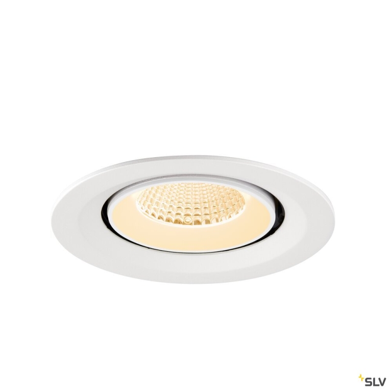 SLV NUMINOS® GIMBLE M, Deckeneinbauleuchte,, 2700 K, 40°, weiß