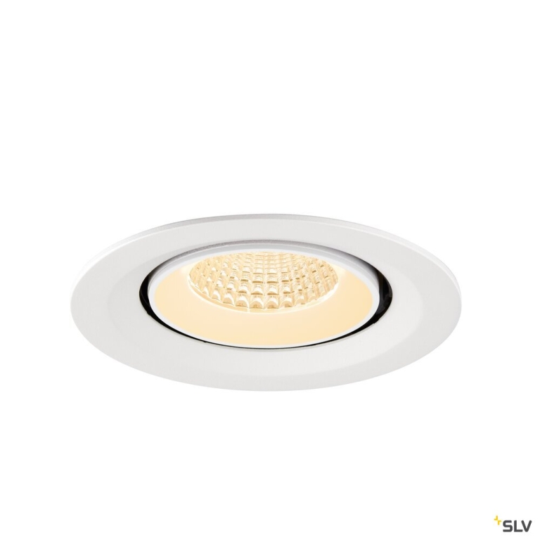 SLV NUMINOS® GIMBLE M, Deckeneinbauleuchte,, 2700 K, 55°, weiß