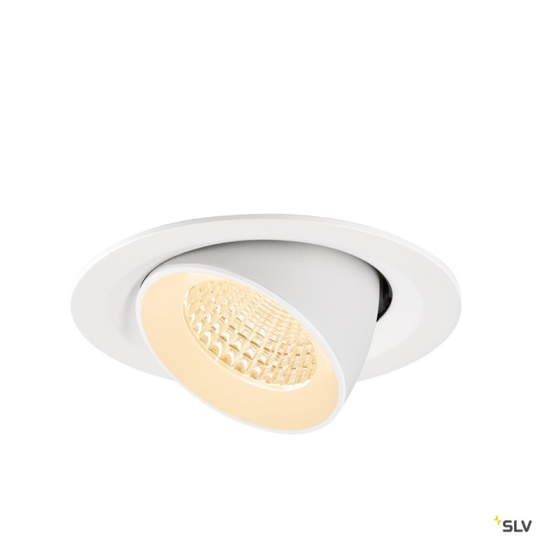 SLV NUMINOS® GIMBLE M, Deckeneinbauleuchte,, 2700 K, 55°, weiß