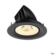 NUMINOS® GIMBLE M, Deckeneinbauleuchte,, 3000 K, 20°, schwarz / weiß