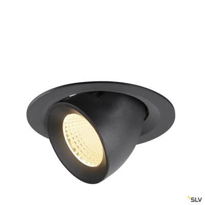 SLV NUMINOS® GIMBLE M, Deckeneinbauleuchte,, 3000 K, 40°, schwarz
