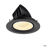 NUMINOS® GIMBLE M, Deckeneinbauleuchte,, 3000 K, 40°, schwarz / weiß