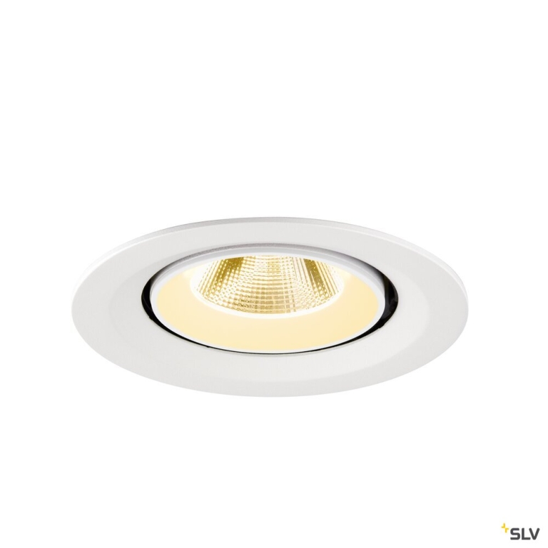 SLV NUMINOS® GIMBLE M, Deckeneinbauleuchte,, 3000 K, 20°, weiß
