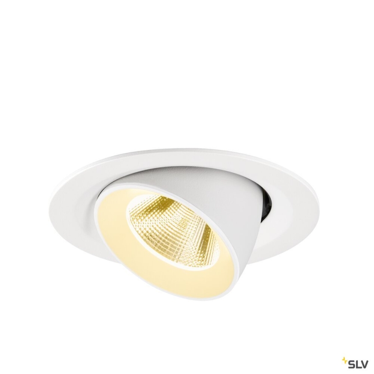 SLV NUMINOS® GIMBLE M, Deckeneinbauleuchte,, 3000 K, 20°, weiß