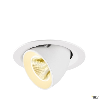 SLV NUMINOS® GIMBLE M, Deckeneinbauleuchte,, 3000 K, 20°, weiß
