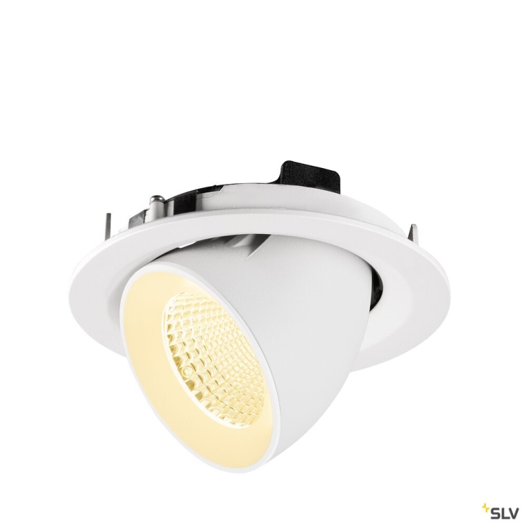 SLV NUMINOS® GIMBLE M, Deckeneinbauleuchte,, 3000 K, 40°, weiß