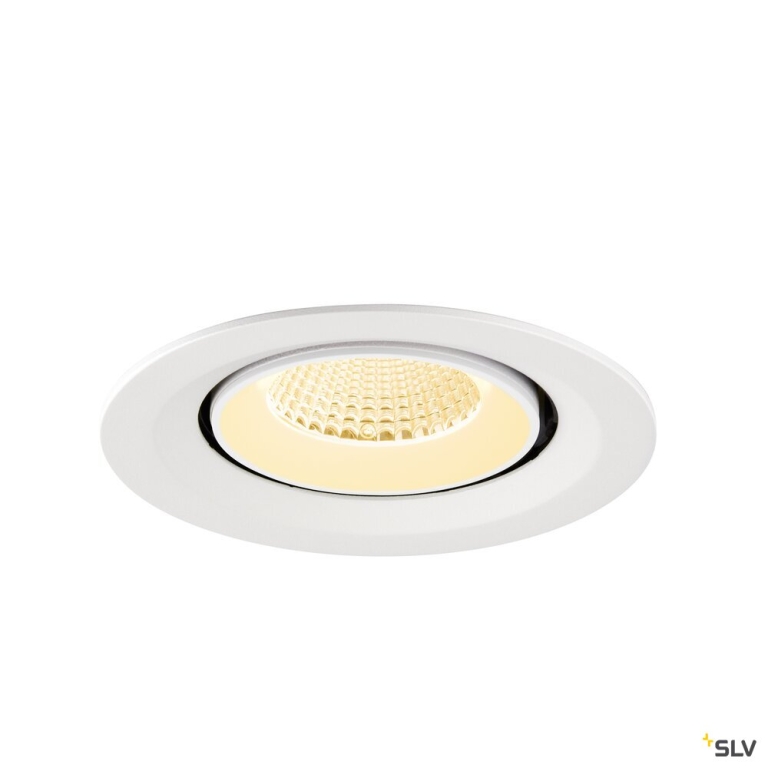 SLV NUMINOS® GIMBLE M, Deckeneinbauleuchte,, 3000 K, 40°, weiß