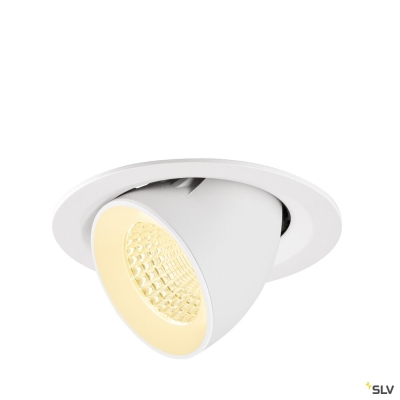 SLV NUMINOS® GIMBLE M, Deckeneinbauleuchte,, 3000 K, 55°, weiß