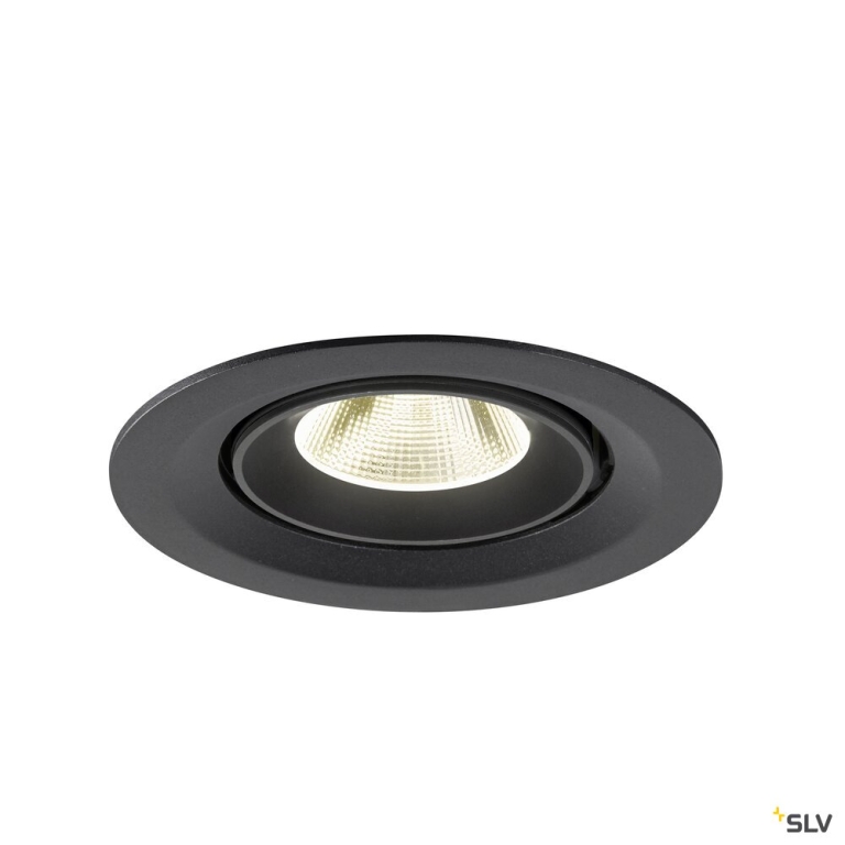 SLV NUMINOS® GIMBLE M, Deckeneinbauleuchte,, 4000 K, 20°, schwarz