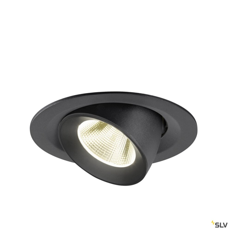 SLV NUMINOS® GIMBLE M, Deckeneinbauleuchte,, 4000 K, 20°, schwarz