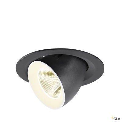 SLV NUMINOS® GIMBLE M, Deckeneinbauleuchte,, 4000 K, 20°, schwarz / weiß
