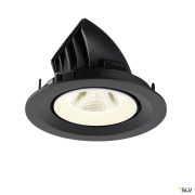 NUMINOS® GIMBLE M, Deckeneinbauleuchte,, 4000 K, 20°, schwarz / weiß