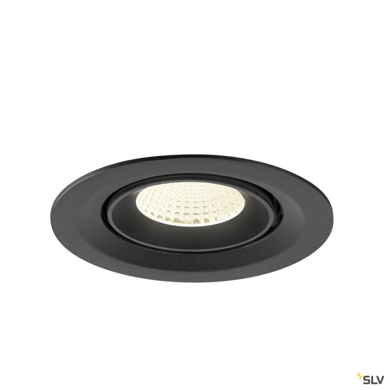 SLV NUMINOS® GIMBLE M, Deckeneinbauleuchte,, 4000 K, 40°, schwarz