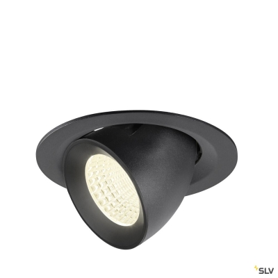 SLV NUMINOS® GIMBLE M, Deckeneinbauleuchte,, 4000 K, 55°, schwarz