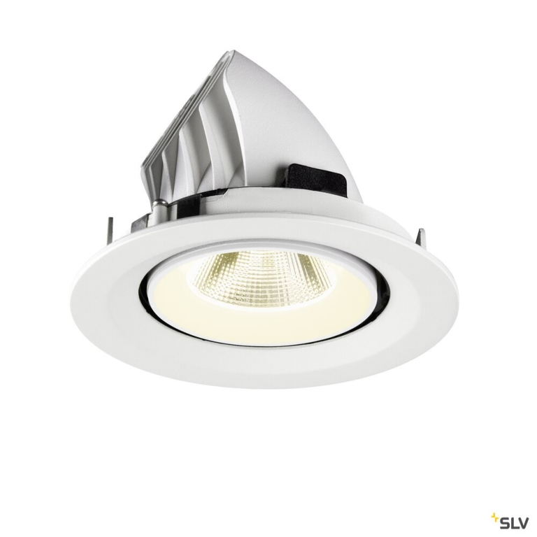 SLV NUMINOS® GIMBLE M, Deckeneinbauleuchte,, 4000 K, 20°, weiß