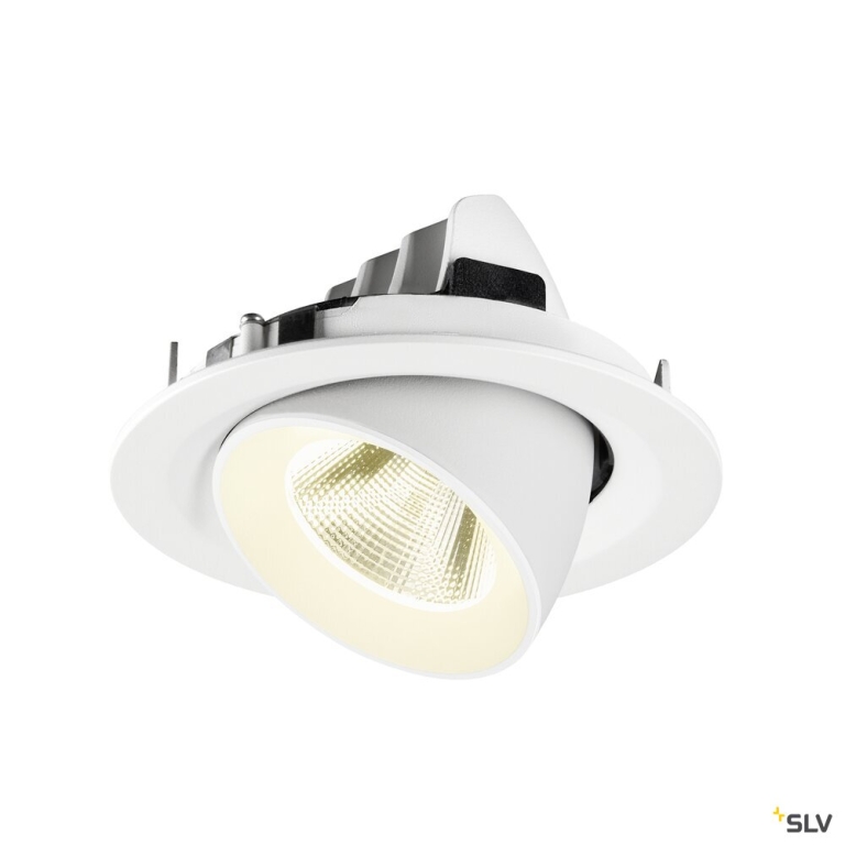 SLV NUMINOS® GIMBLE M, Deckeneinbauleuchte,, 4000 K, 20°, weiß