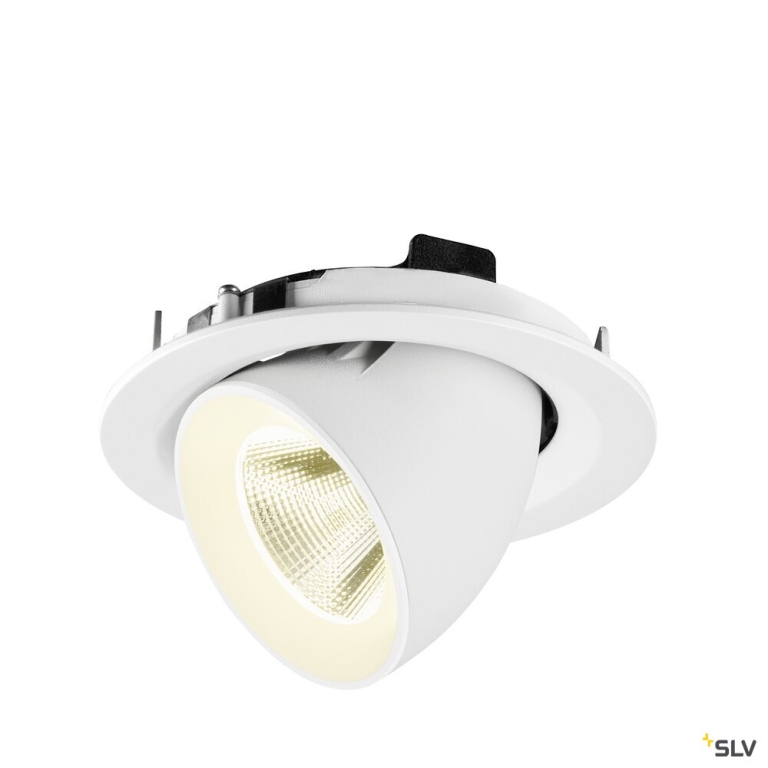 SLV NUMINOS® GIMBLE M, Deckeneinbauleuchte,, 4000 K, 20°, weiß