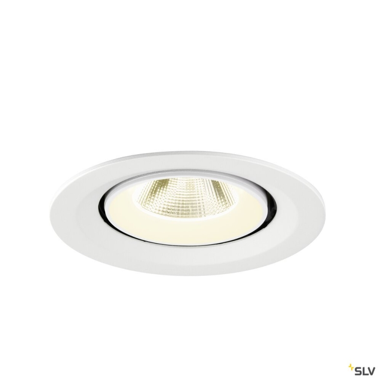 SLV NUMINOS® GIMBLE M, Deckeneinbauleuchte,, 4000 K, 20°, weiß