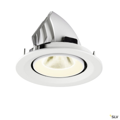 SLV NUMINOS® GIMBLE M, Deckeneinbauleuchte,, 4000 K, 20°, weiß